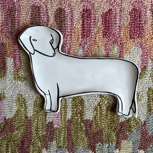 Anthropologie Other - 🐩Anthropologie Pet Study Trinket Dish Dachshund Dog Leah Reena Goren Ceramic